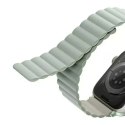Pasek UNIQ Revix do Apple Watch Series 4/5/6/7/8/SE/SE2 38/40/41mm Reversible Magnetic zielony-beżowy/sage-beige